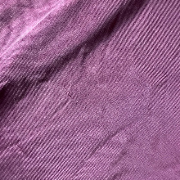 Arielle Meshki Off Shoulder Ruffle Midi Dress - Plum - Picture 7 of 8